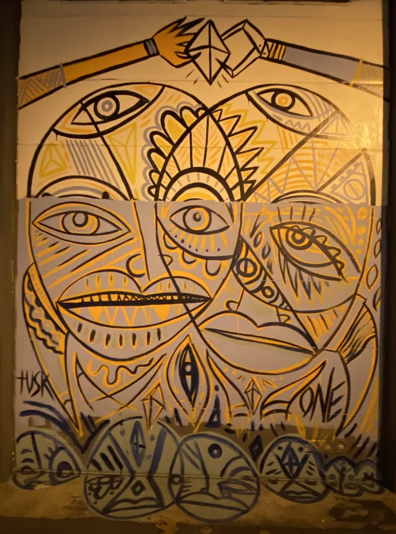 mural in San Francisco by artist unknown.