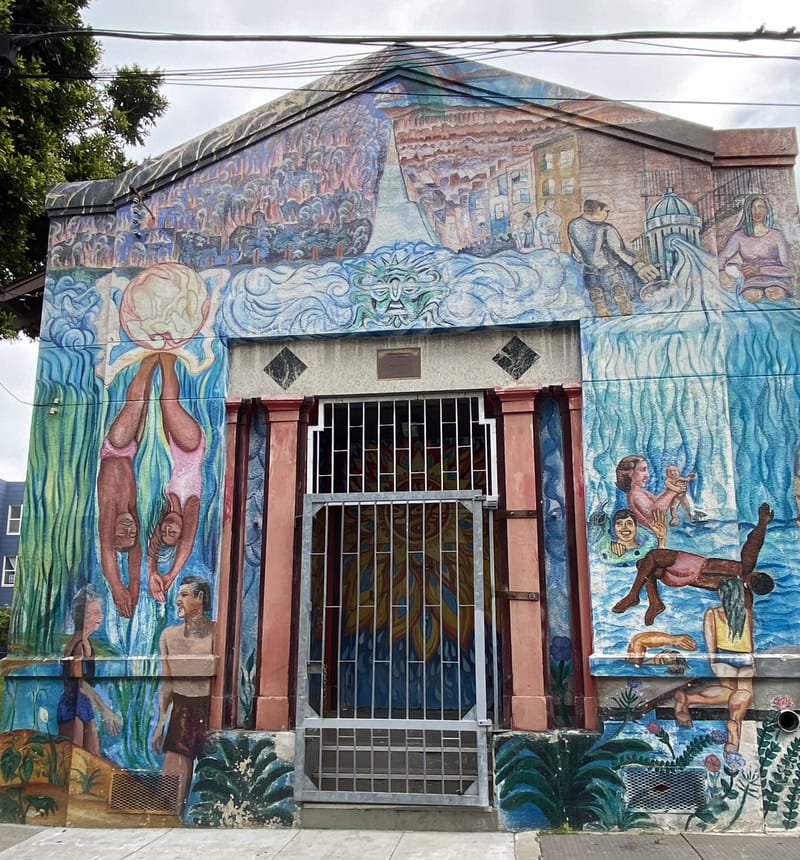 mural in San Francisco by artist unknown.