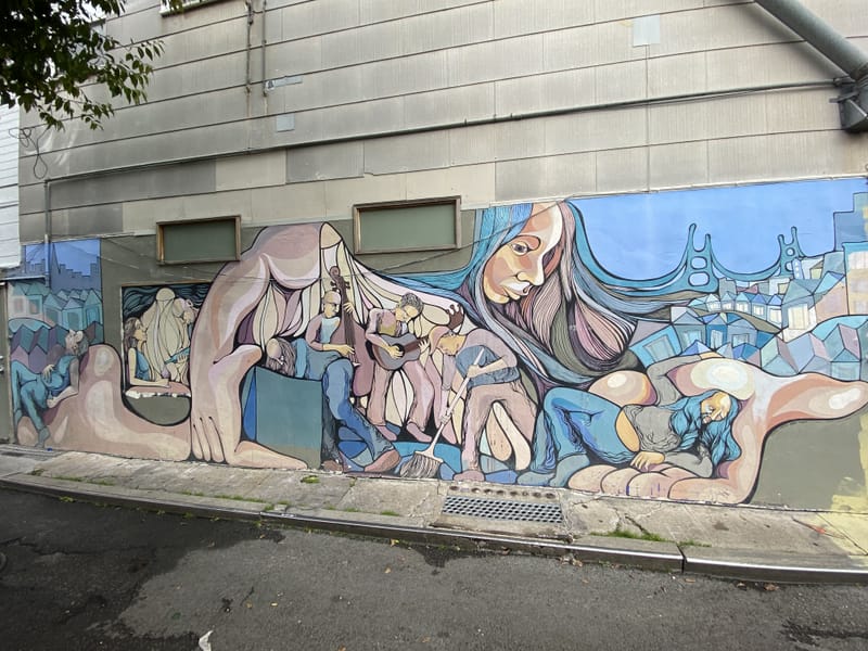 mural in San Francisco by artist unknown.