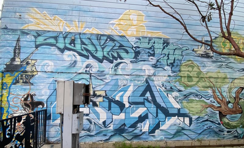 mural in San Francisco by artist unknown.