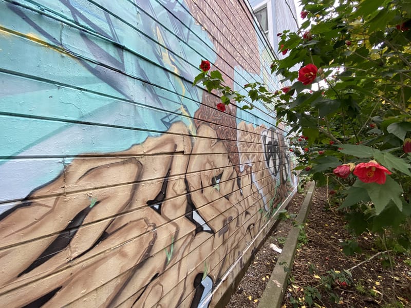 mural in San Francisco by artist unknown.