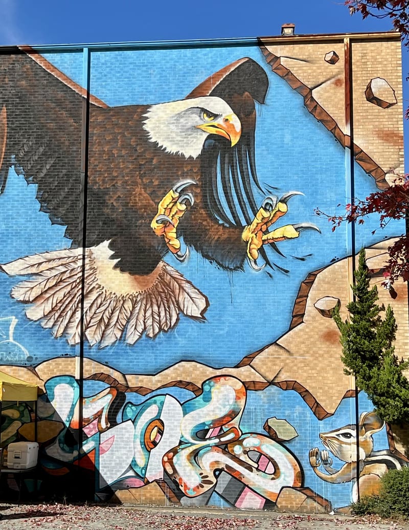 mural in Charlotte by artist unknown.