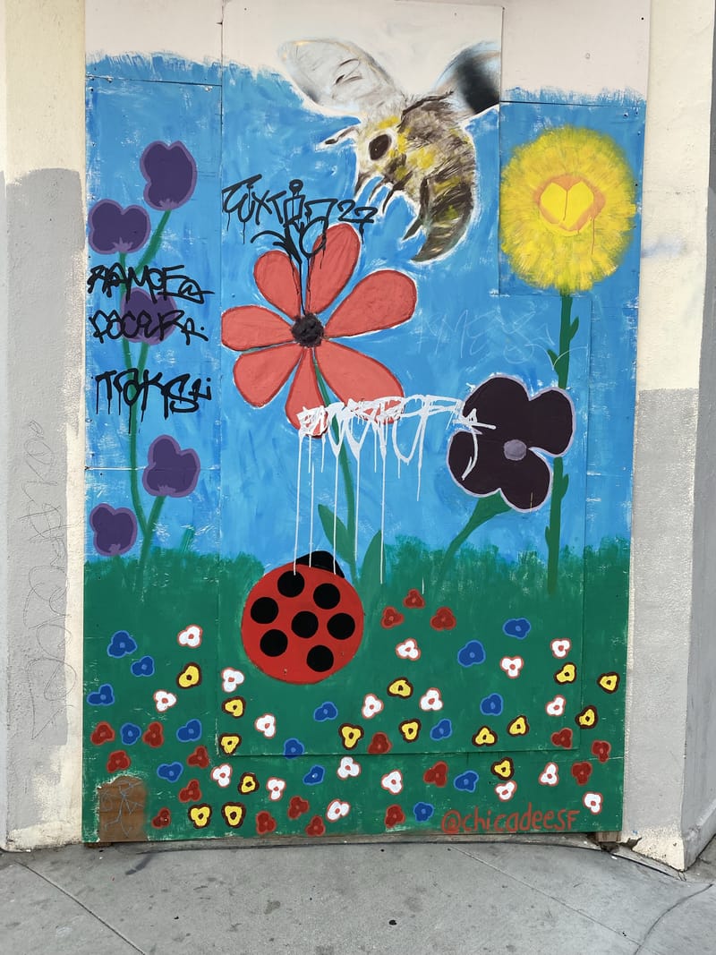 mural in San Francisco by artist unknown.