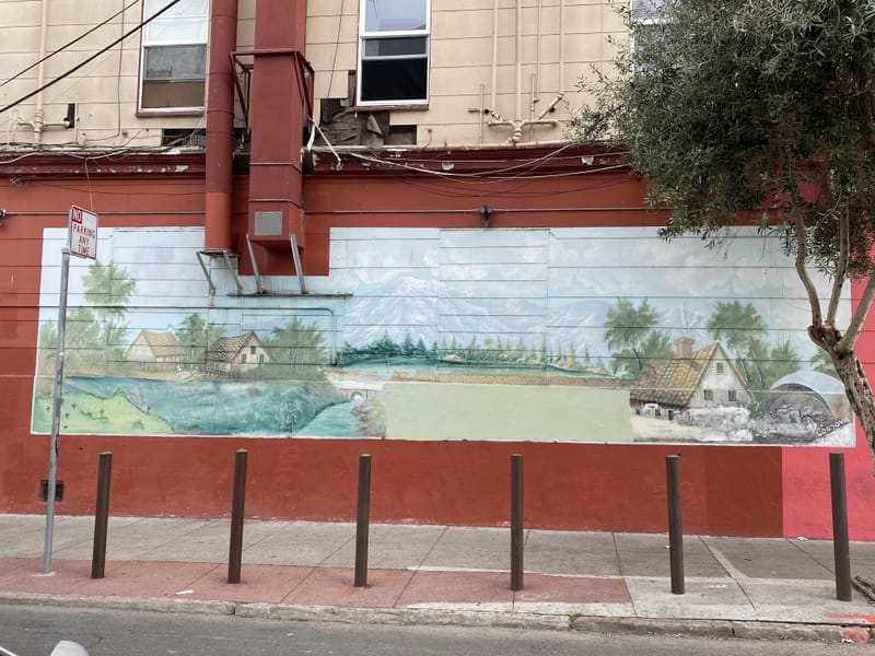 mural in San Francisco by artist unknown.