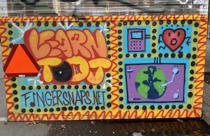 mural in San Francisco by artist unknown.