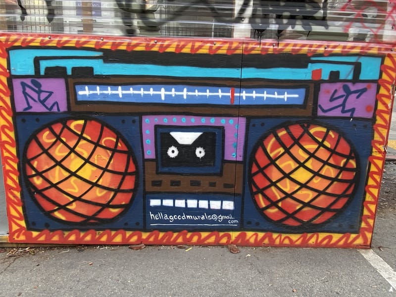 mural in San Francisco by artist unknown.