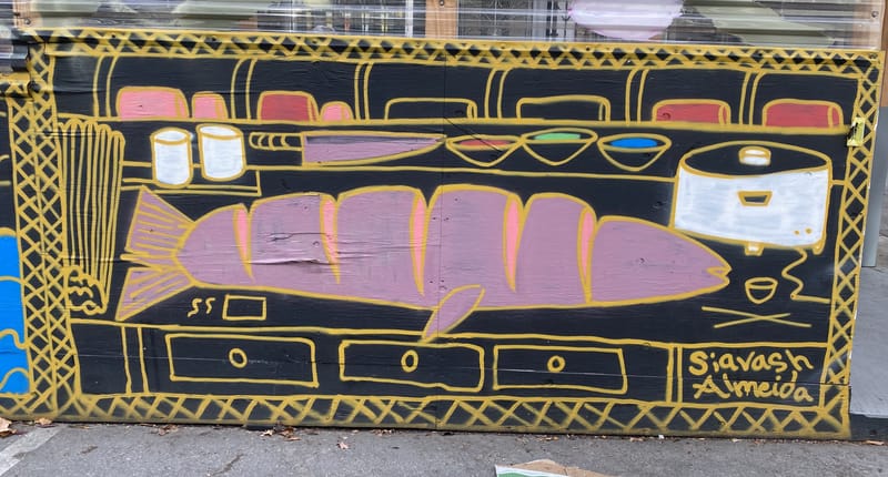 mural in San Francisco by artist unknown.