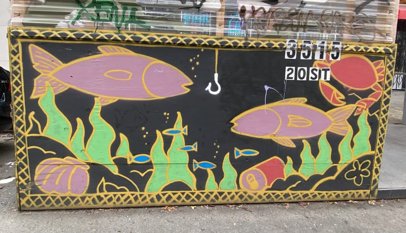 mural in San Francisco by artist unknown.