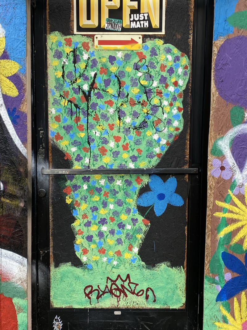 mural in San Francisco by artist unknown.