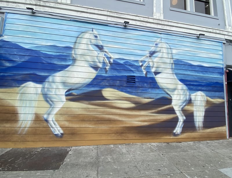 mural in San Francisco by artist unknown.