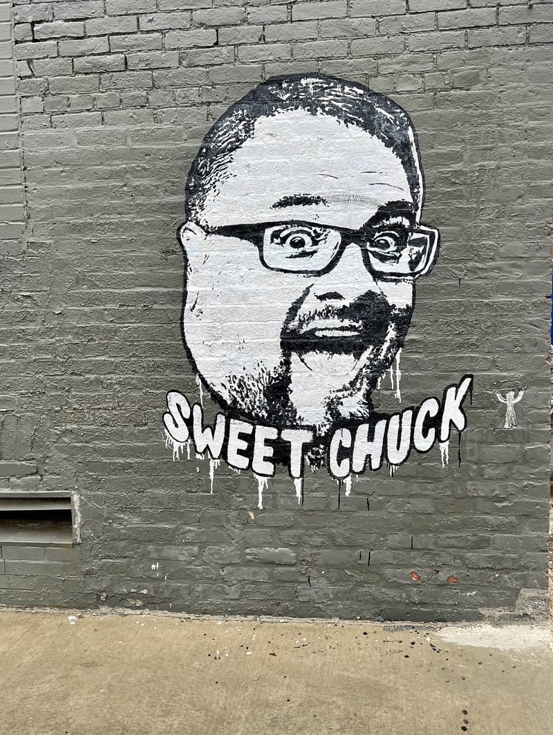 mural in Bloomington by artist unknown.