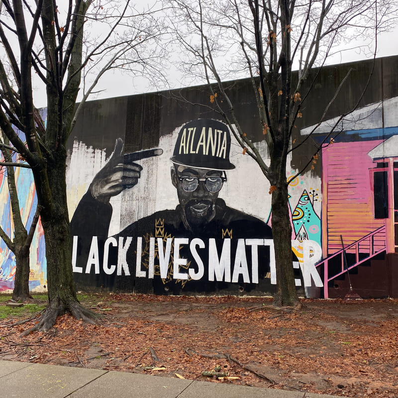 mural in Atlanta by artist unknown.