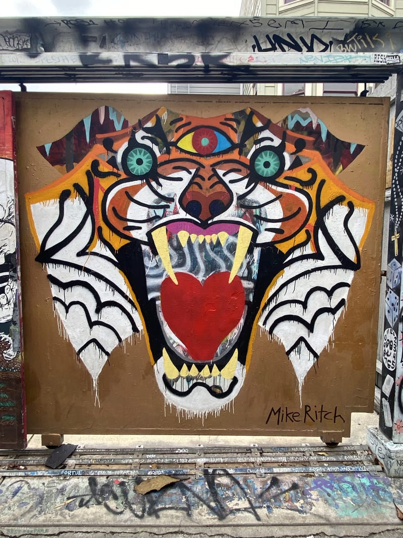 mural in  by artist unknown.