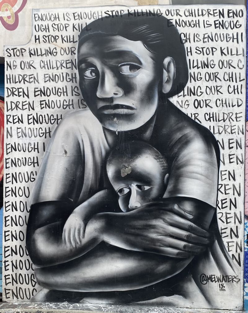 mural in San Francisco by artist Mel Waters.