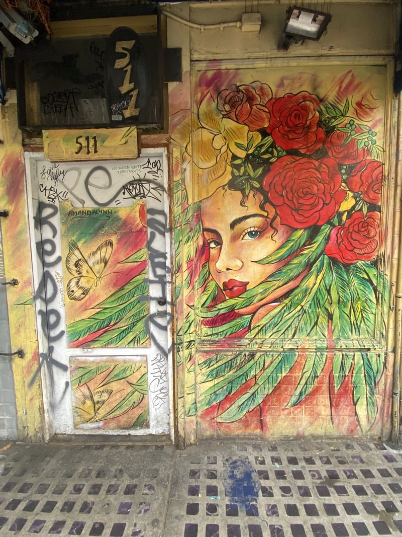 mural in San Francisco by artist Alynn Mags.