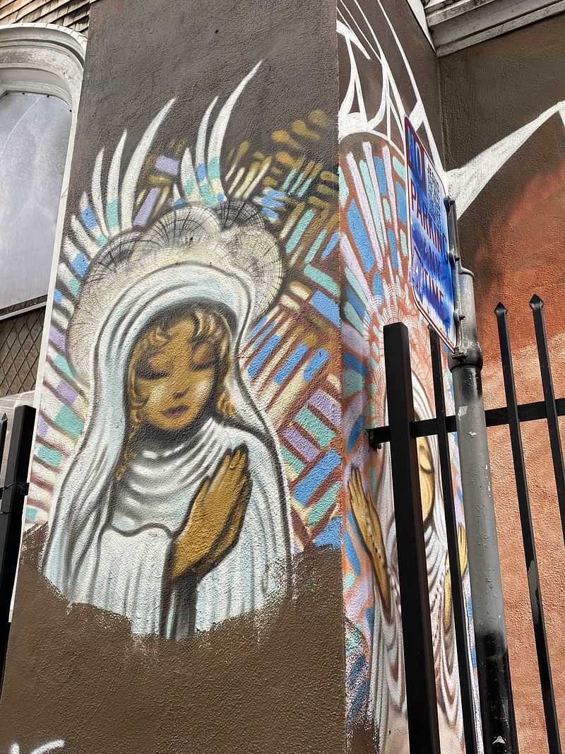 mural in San Francisco by artist unknown.