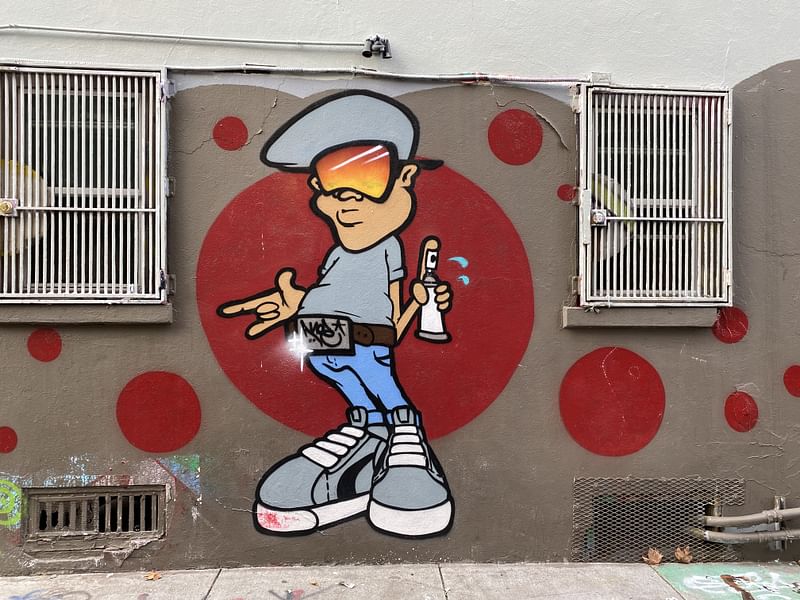 mural in San Francisco by artist unknown.