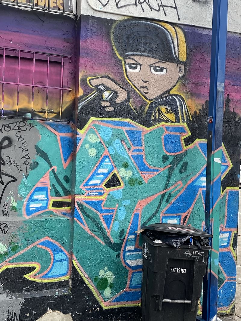 mural in San Francisco by artist unknown.