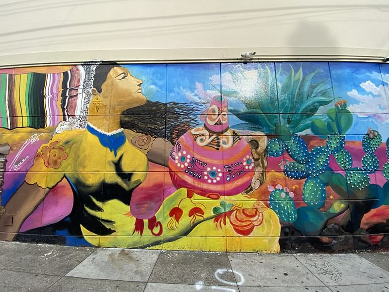 mural in San Francisco by artist Mario Cid.