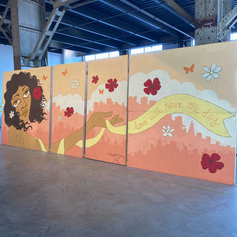 mural in San Francisco by artist unknown.