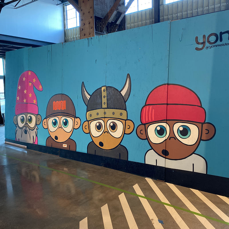 mural in San Francisco by artist Yon.