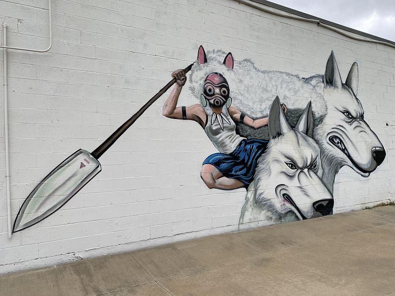 mural in Dallas by artist unknown.