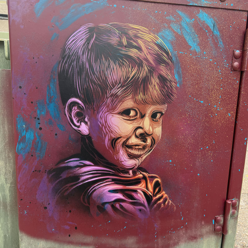 mural in Boulder by artist unknown.