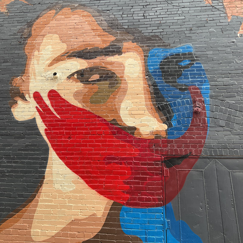 mural in Boulder by artist Gregg Deal.