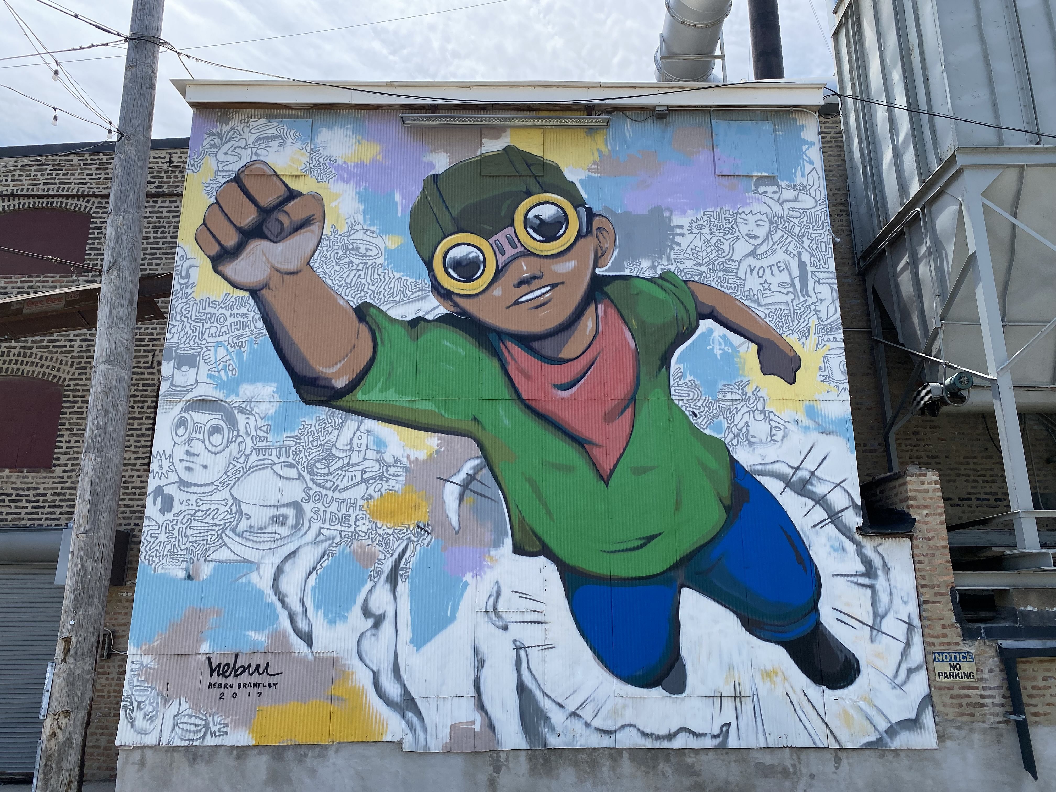 アート・デザイン・音楽 HEBRU BRANTLEY Hebru Brantley Murals and Street Art | FindMASA