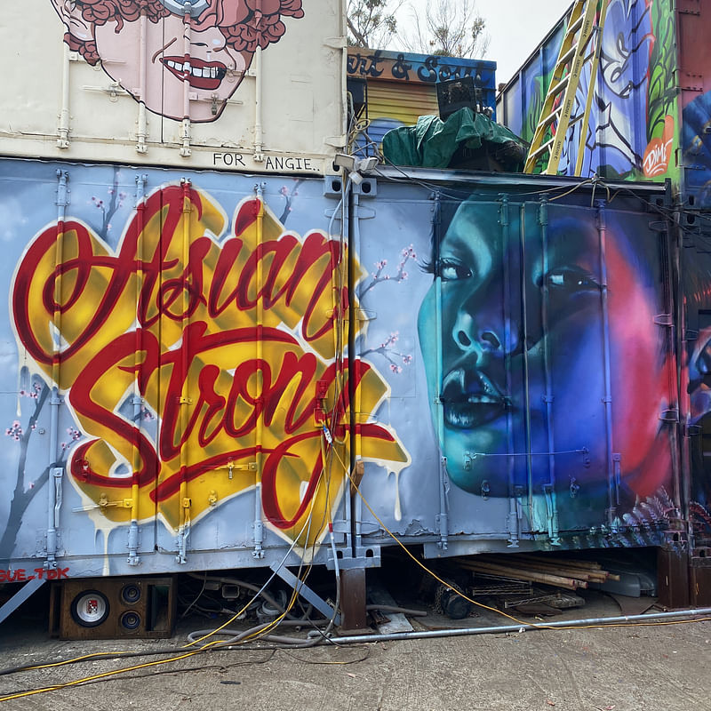 mural in San Francisco by artist Vogue.