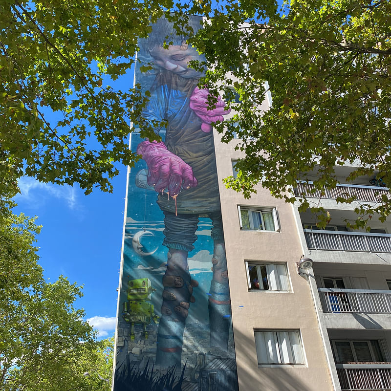 mural in Paris by artist unknown.