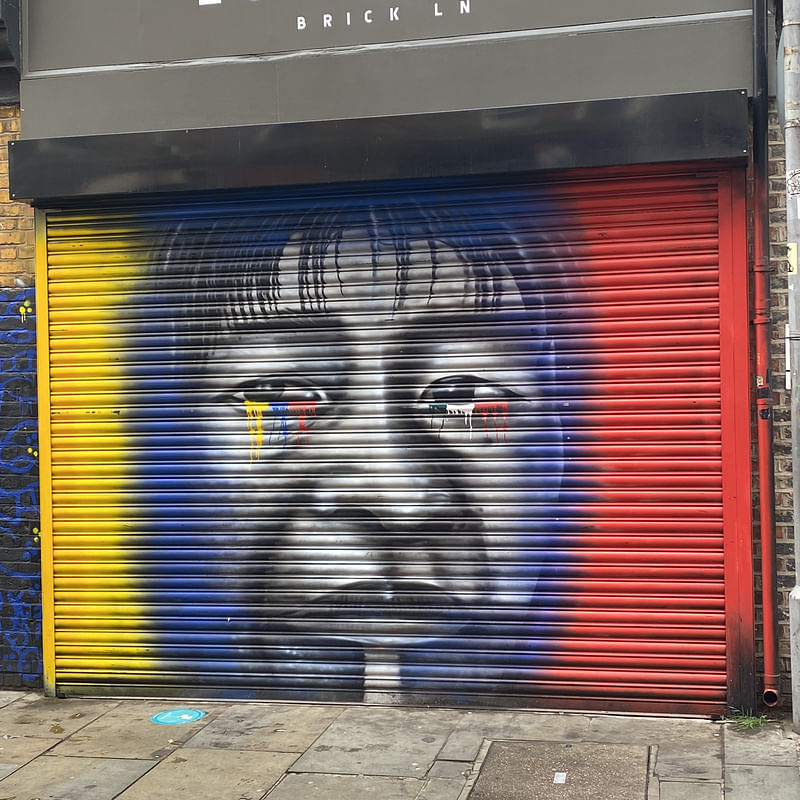 mural in  by artist unknown.