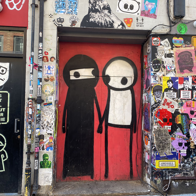 mural in  by artist Stik.