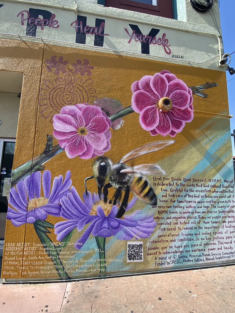 mural in Oakland by artist unknown.