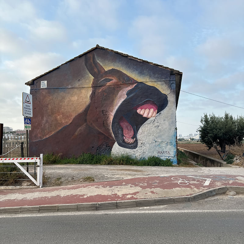 mural in Alboraia by artist Patricio Forrester.