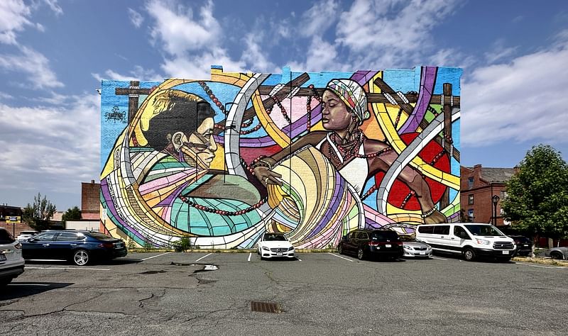 mural in Holyoke by artist Don Rimx.