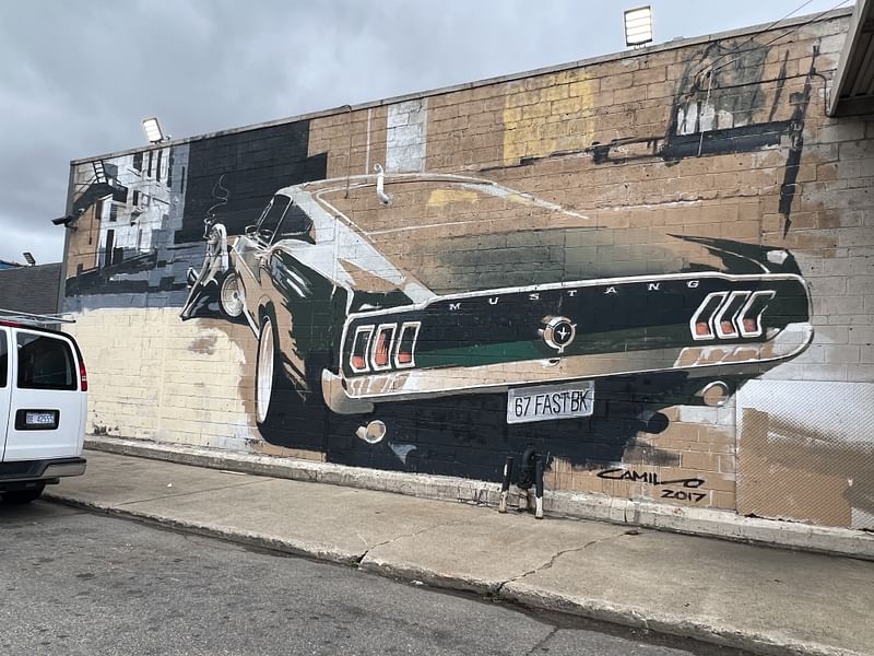 mural in Detroit by artist unknown.