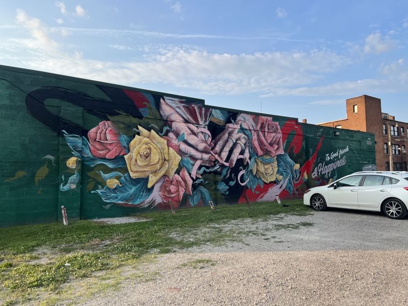 mural in Detroit by artist MEGGS.
