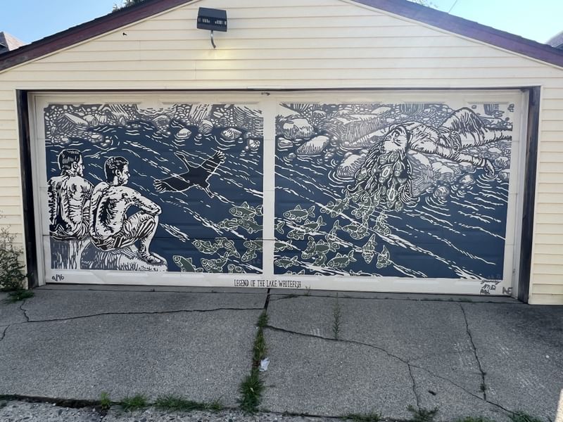 mural in Detroit by artist Alex Gilford.