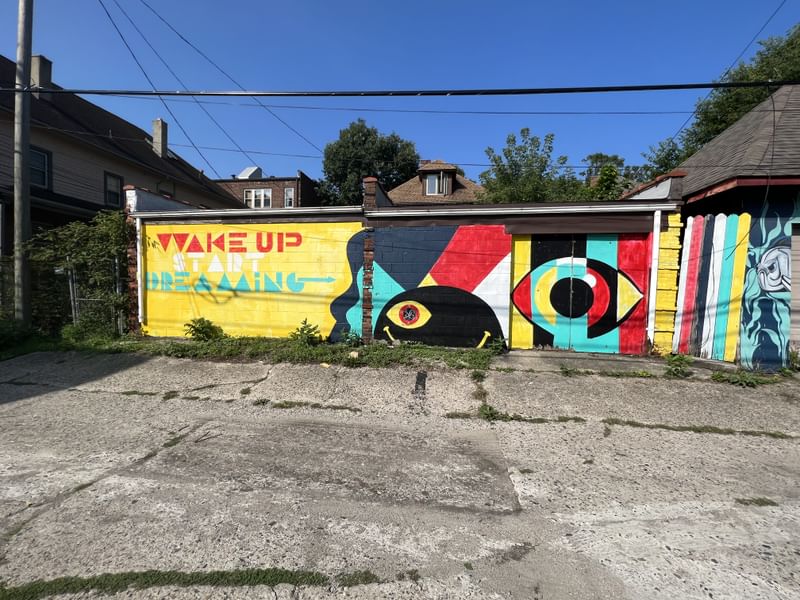 mural in Detroit by artist unknown.