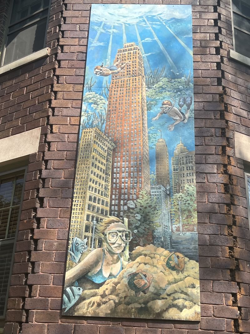 mural in Detroit by artist Nicole Macdonald.