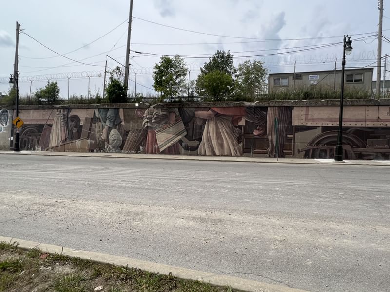 mural in Detroit by artist Pat Perry.