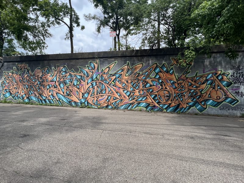 mural in Detroit by artist unknown.