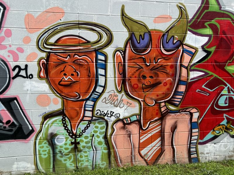 mural in Detroit by artist unknown.