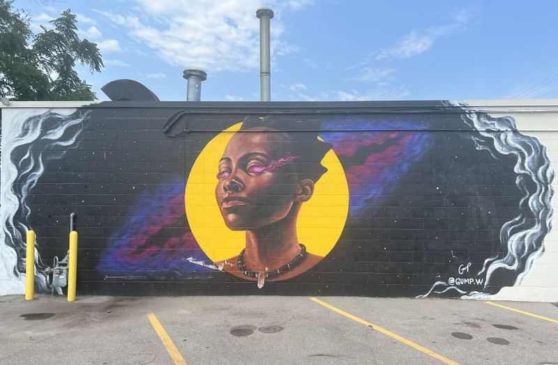 mural in Grand Rapids by artist Kevin Forest Wolfrom.