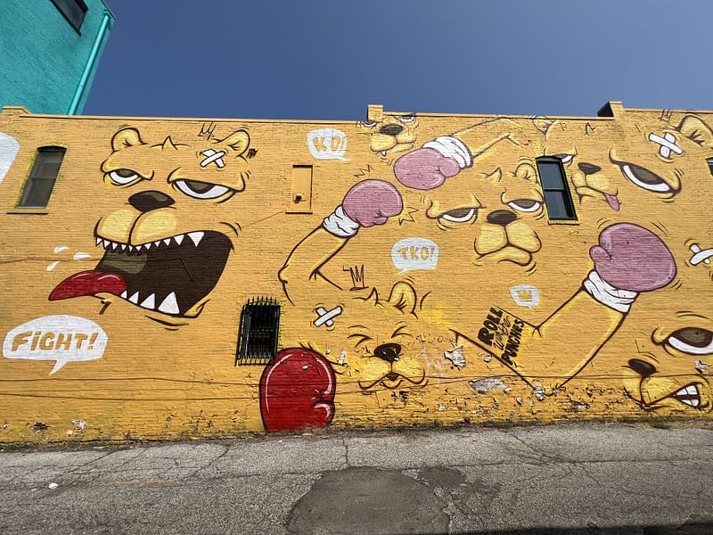 mural in Kansas City by artist The Bear Champ.