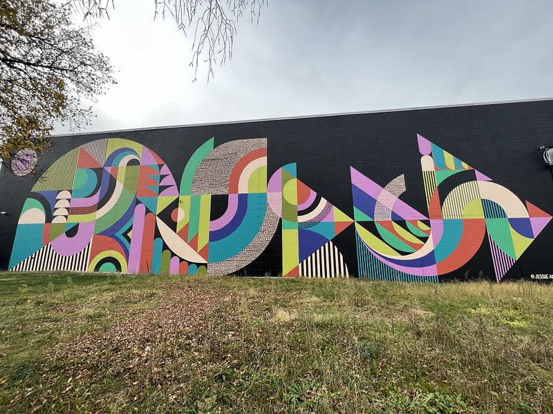 mural in Cleveland by artist Jessie and Katey.